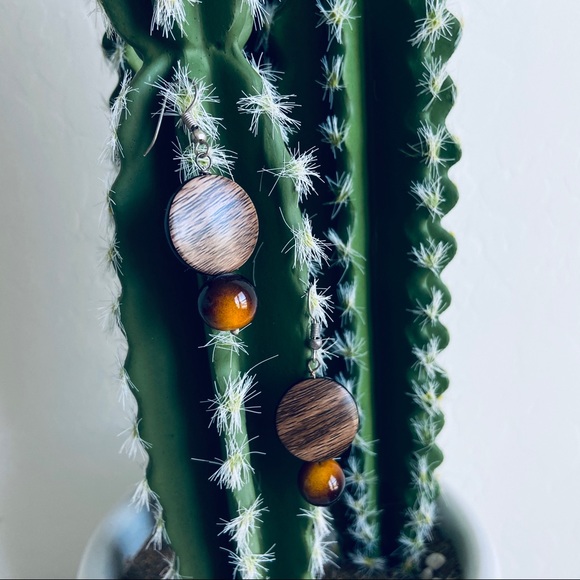 Brown glass necklace - Picture 4 of 5